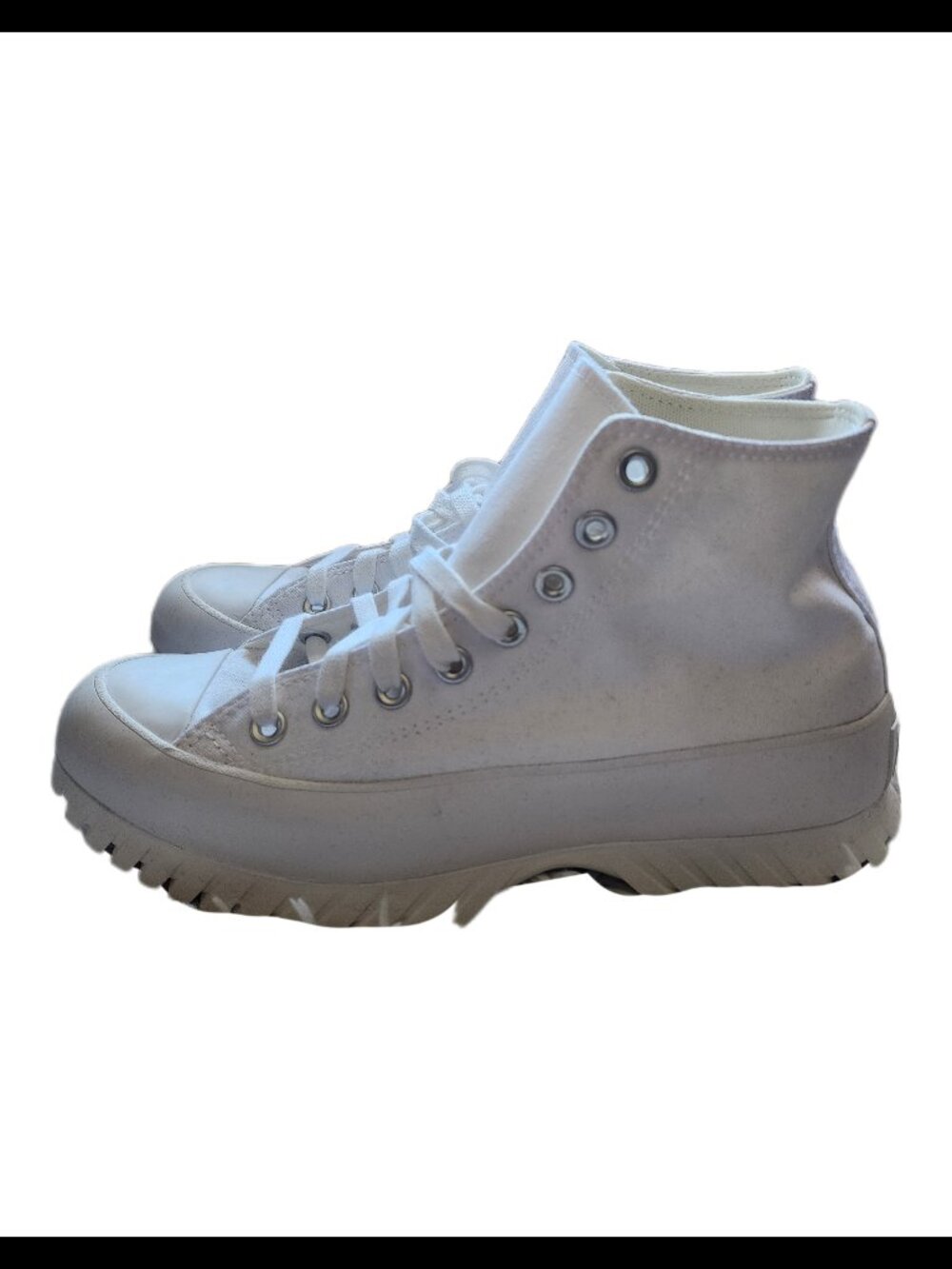 Converse CTAS Lugged 2.0 White Women's Hi-Top Platform Shoes